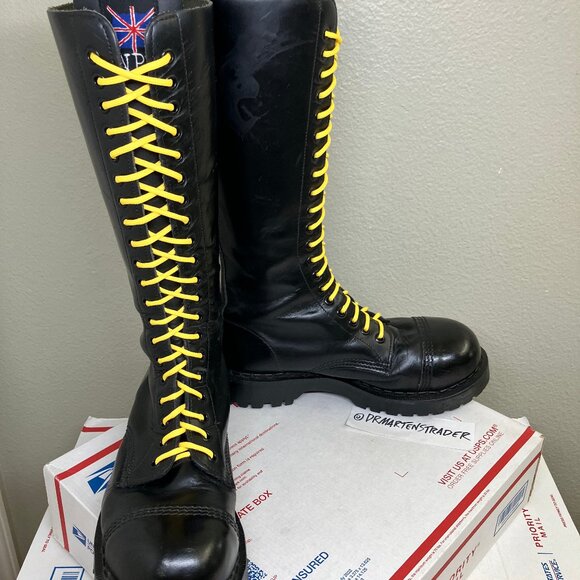England Steel Toe NPS boots Wmns. US 8.5 solovair 20-eye gripfast dr. martens oi - Picture 9 of 16